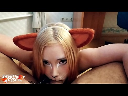 ❤️ Kitsune आफ्नो मुखमा डिक र कम निल्यो ❤❌ हामी मा ☑